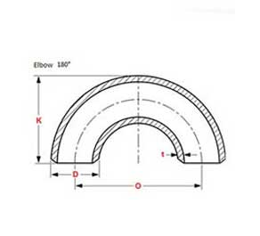 180 Degree Steel Pipe Elbow Dimensions