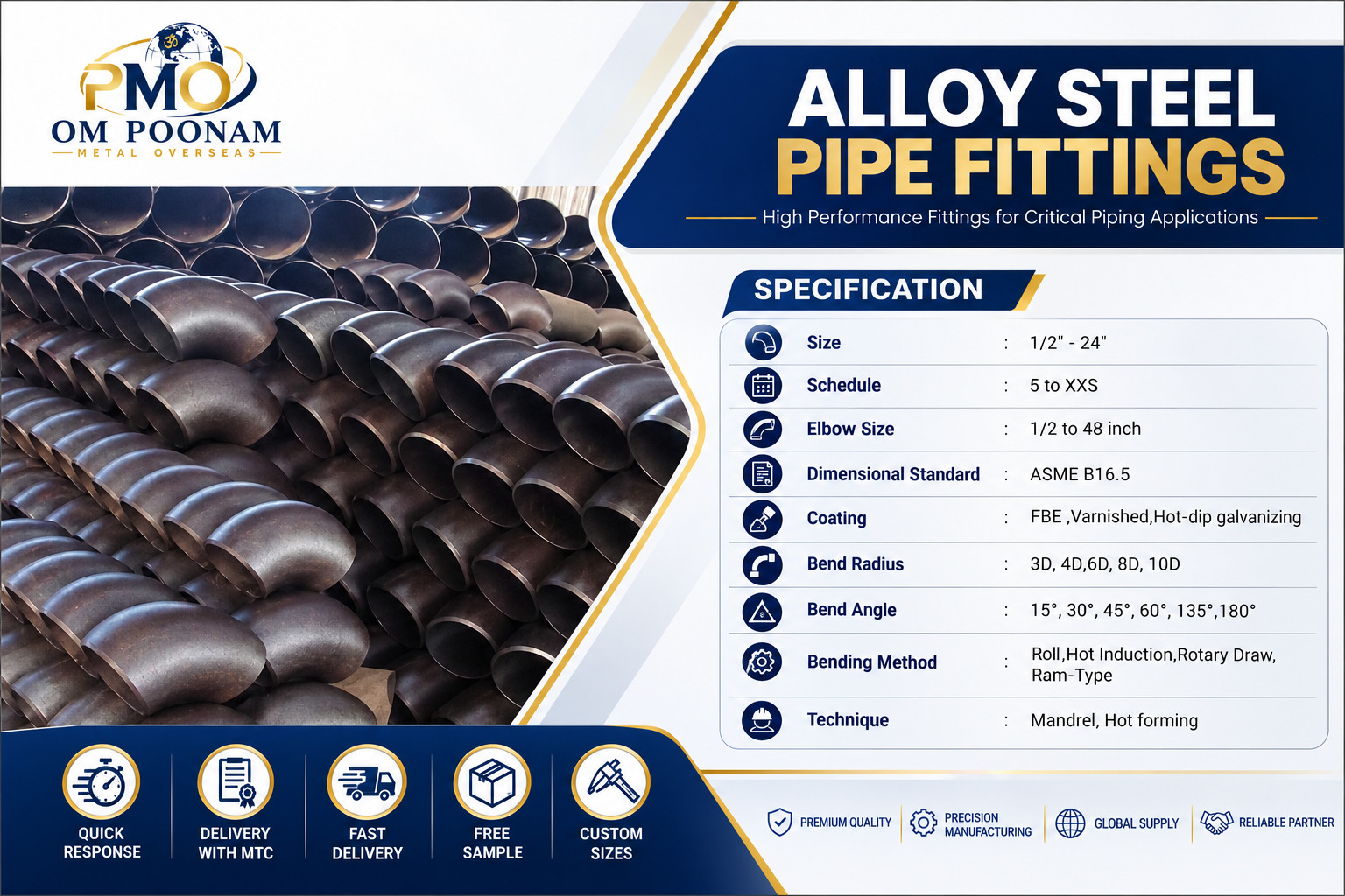 Alloy Steel Pipe Fittings Specification