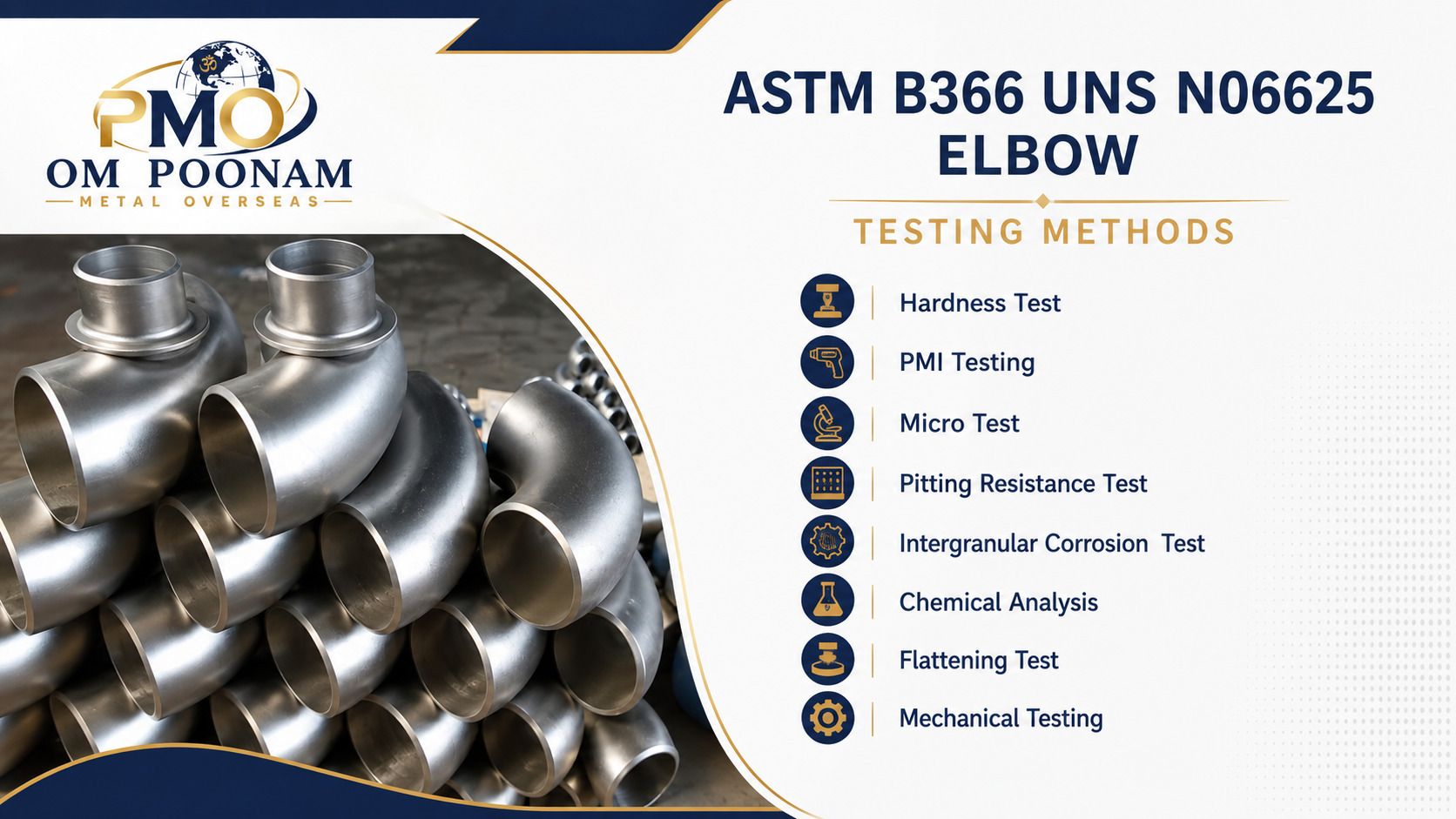 ASTM B366 UNS N06625 Elbow Testing Methods
