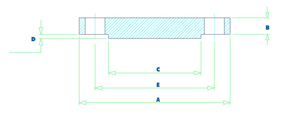 AS Blind Flange Dimension