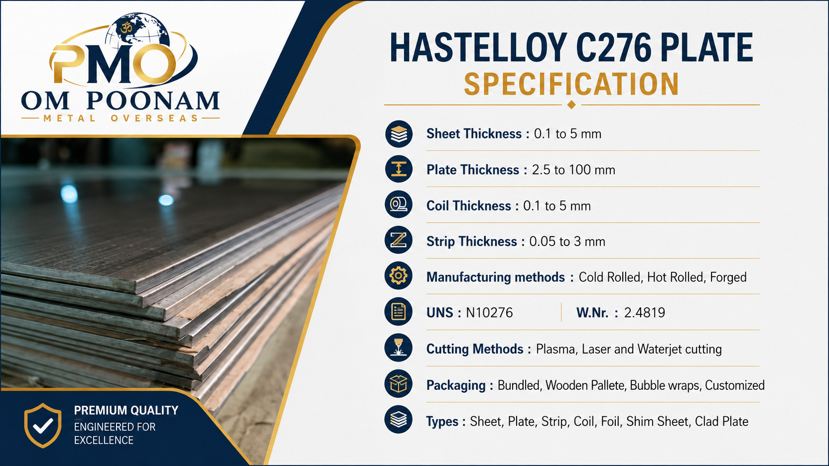 Hastelloy C276 Plate Specification