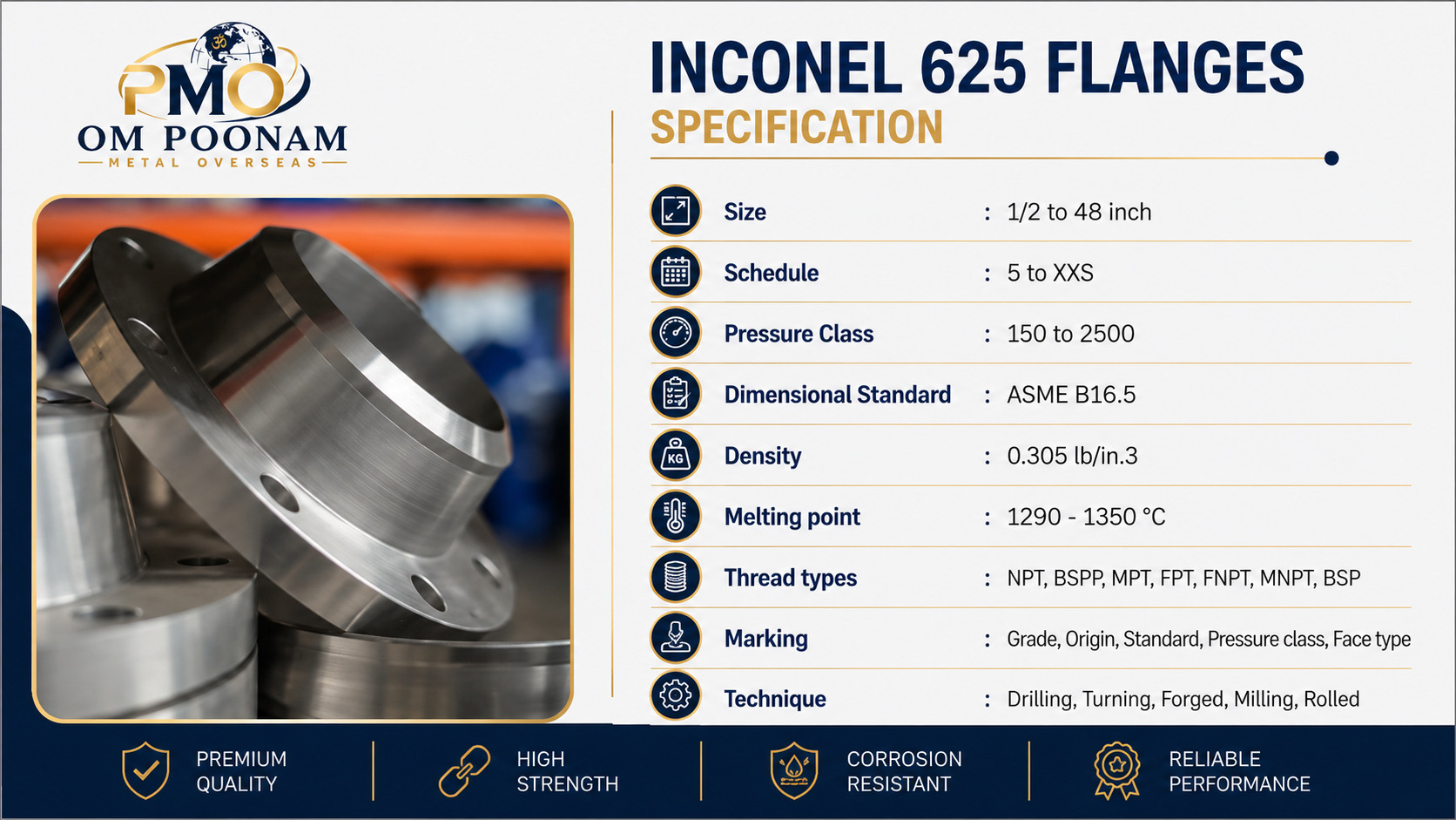 Inconel 625 Flanges specification