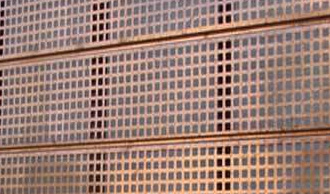 Perforated copper sheet