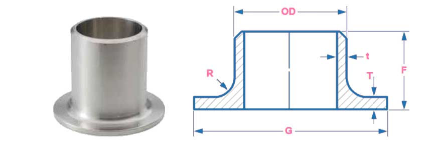 Low Alloy Steel Stub End Dimension