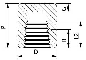 Threaded Cap Dimensions