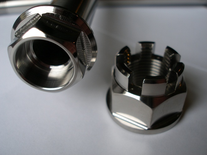 Titanium Castle Nut