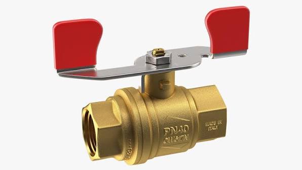 Brass Butterfly Valve with Union